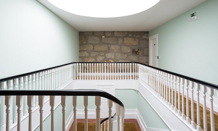 Skylight and staircase balustrade